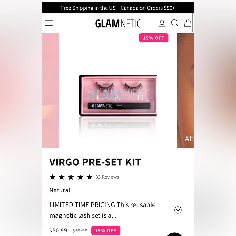 Glamnetic Virgo pre-set kit